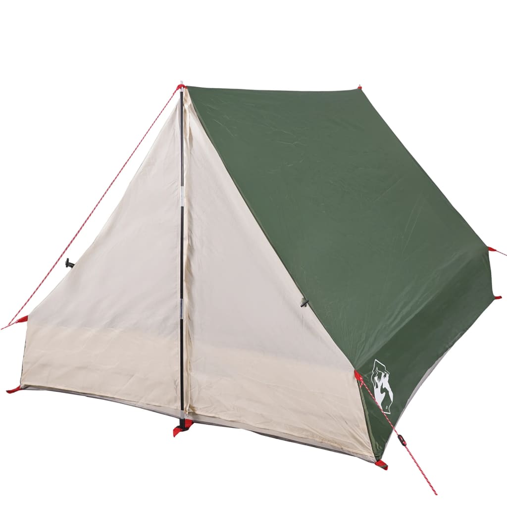 Camping Tent A-Frame 2-Person Green Waterproof