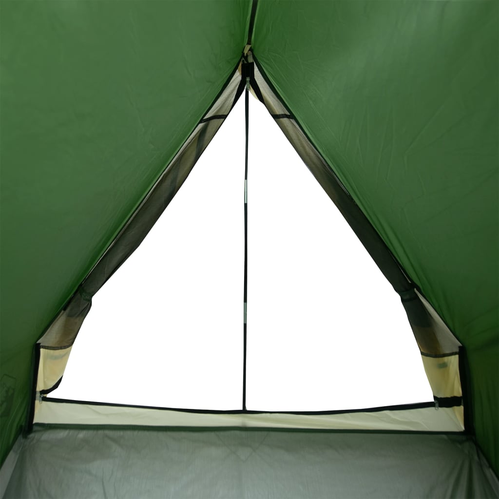 Camping Tent A-Frame 2-Person Green Waterproof