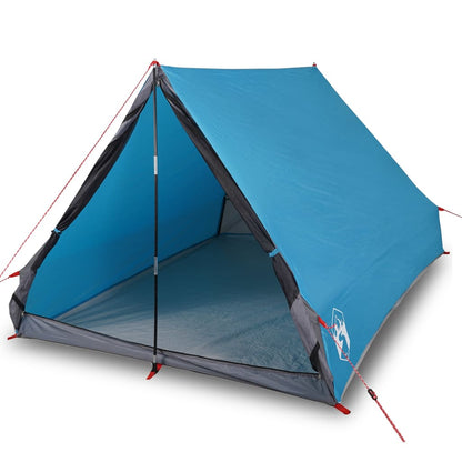 Camping Tent A-Frame 2-Person Blue Waterproof