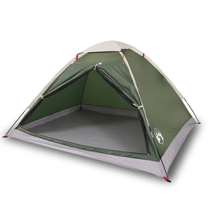 Camping Tent Dome 4-Person Green Waterproof