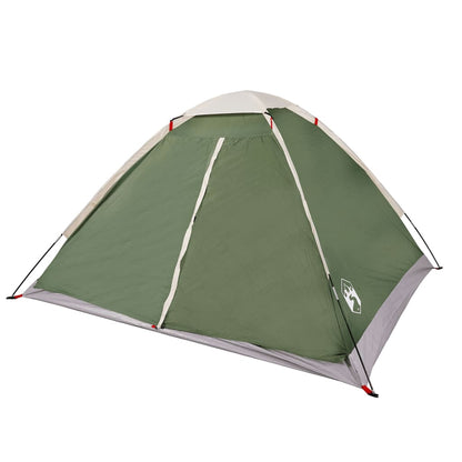 Camping Tent Dome 4-Person Green Waterproof