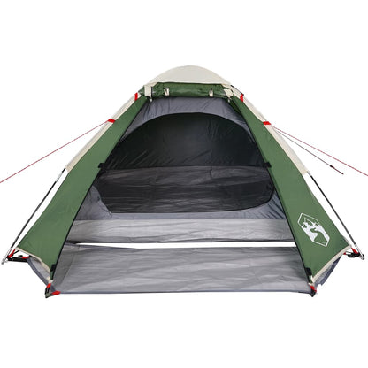 Camping Tent Dome 4-Person Green Waterproof