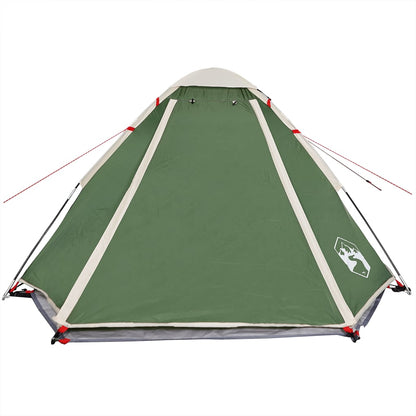 Camping Tent Dome 4-Person Green Waterproof