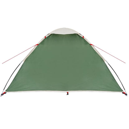 Camping Tent Dome 4-Person Green Waterproof