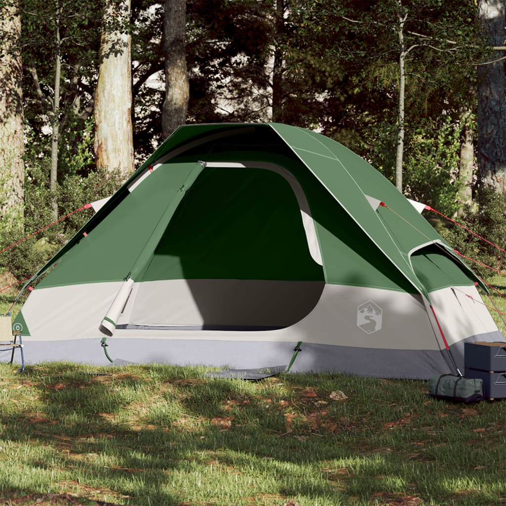 Camping Tent Dome 2-Person Green Waterproof