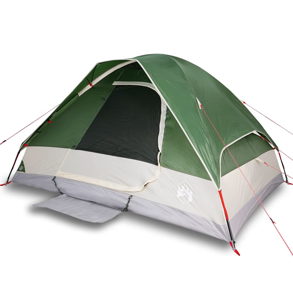 Family Tent Dome 6-Person Green Waterproof