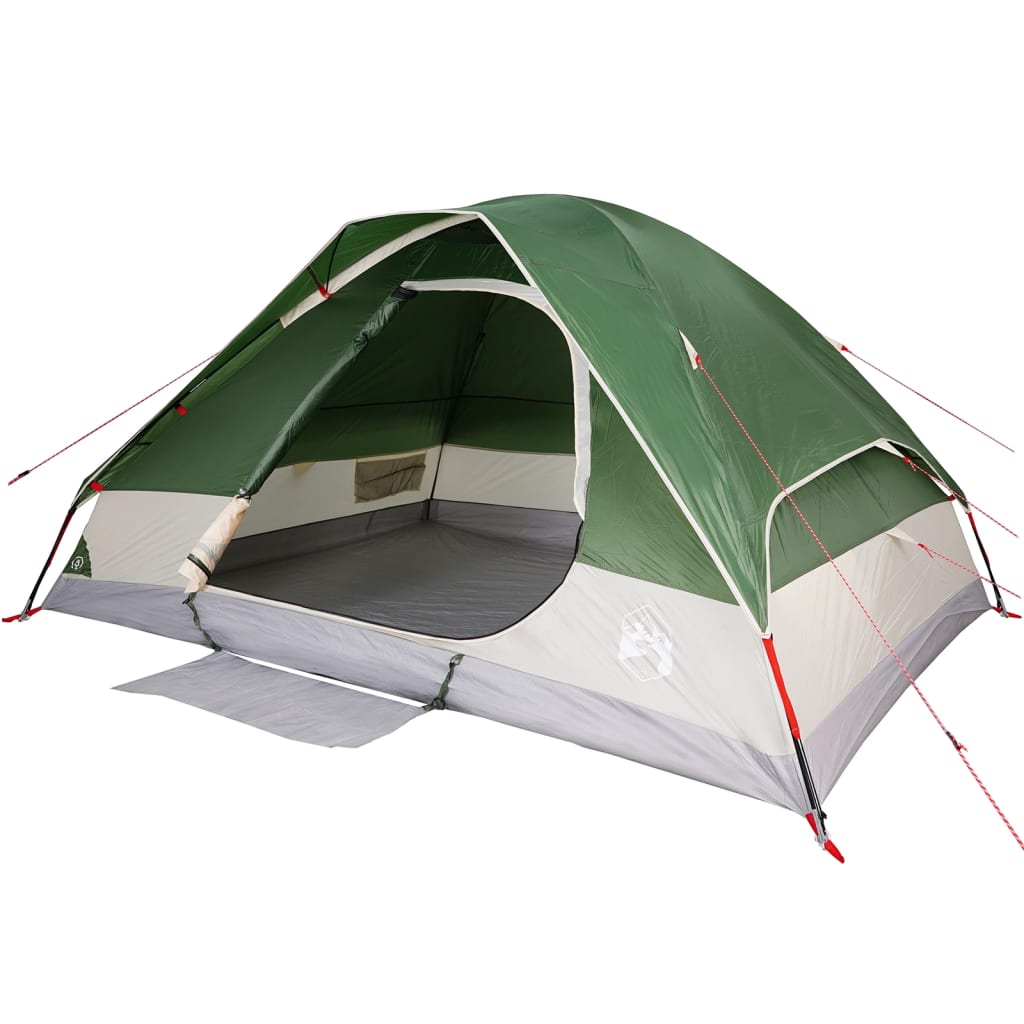 Family Tent Dome 6-Person Green Waterproof