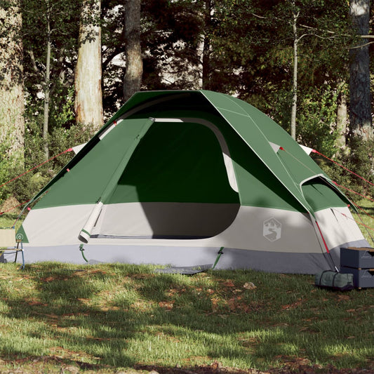 Family Tent Dome 6-Person Green Waterproof