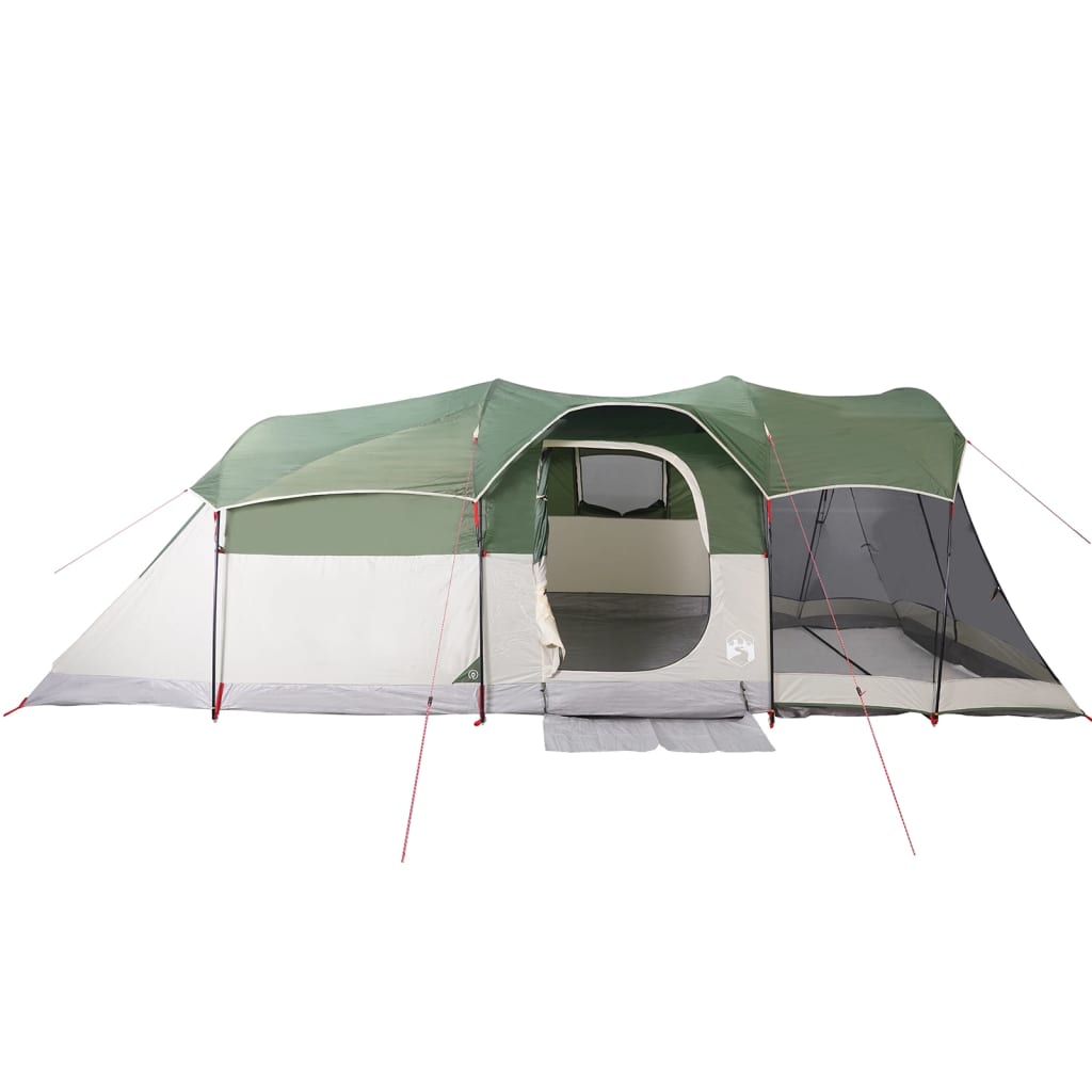 Family Tent Tunnel 8-Person Green Waterproof