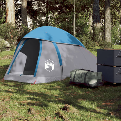 Camping Tent Dome 1-Person Blue Waterproof