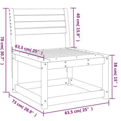 Garden Sofa Solid Wood Douglas