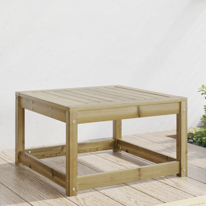 Garden Footstool Impregnated Wood Pine