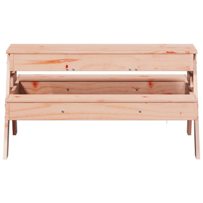 Picnic Table with Sandpit for Kids Solid Wood Solid Wood Douglas