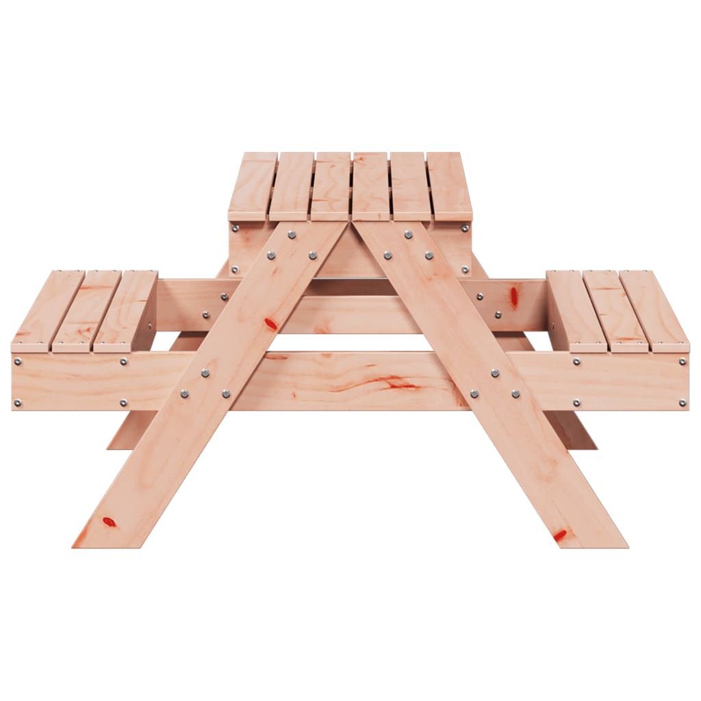 Picnic Table with Sandpit for Kids Solid Wood Solid Wood Douglas