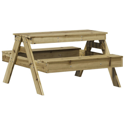 Picnic Table for Kids 88x97x52 cm Impregnated Wood Pine