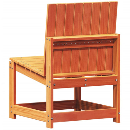 Garden Chair Wax Brown 50.5x55x77 cm Solid Wood Pine