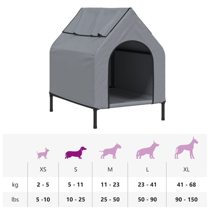 Dog House Anthracite Oxford Fabric and Steel