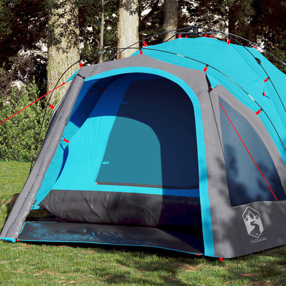 Camping Tent Dome 3-Person Blue Quick Release