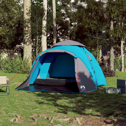 Camping Tent Dome 3-Person Blue Quick Release