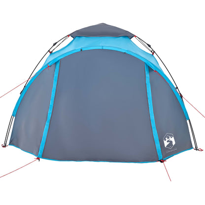 Camping Tent Dome 3-Person Blue Quick Release