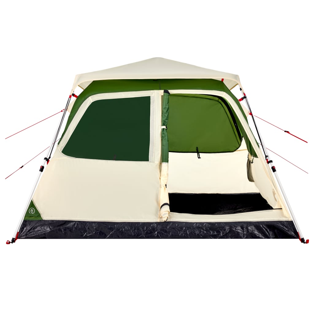 Camping Tent Dome 4-Person Green Quick Release