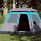 Camping Tent Dome 4-Person Blue Quick Release