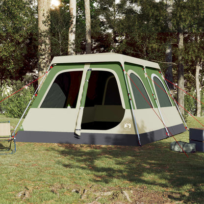 Family Tent Dome 10-Person Green Quick Release