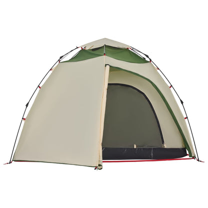 Camping Tent Dome 4-Person Green Quick Release