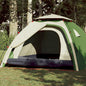 Camping Tent Dome 4-Person Green Quick Release