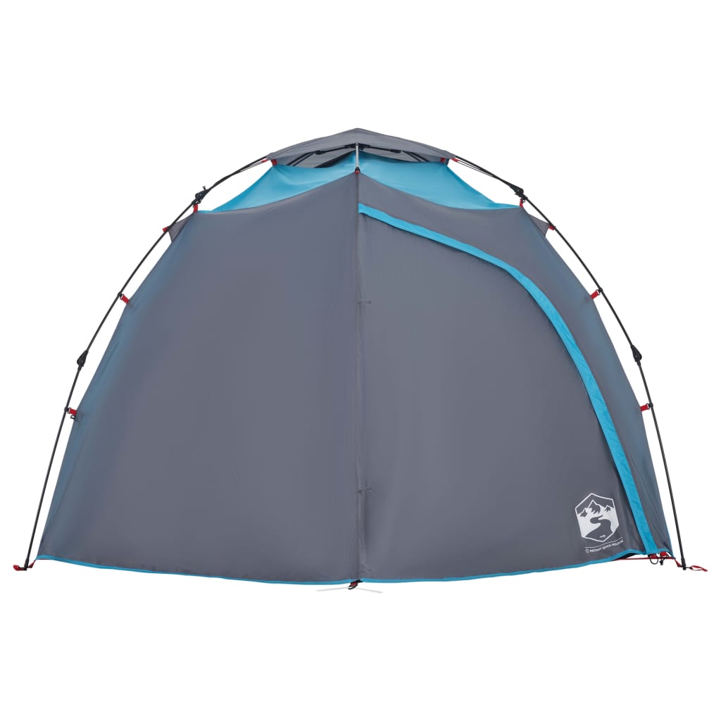 Camping Tent Dome 4-Person Blue Quick Release