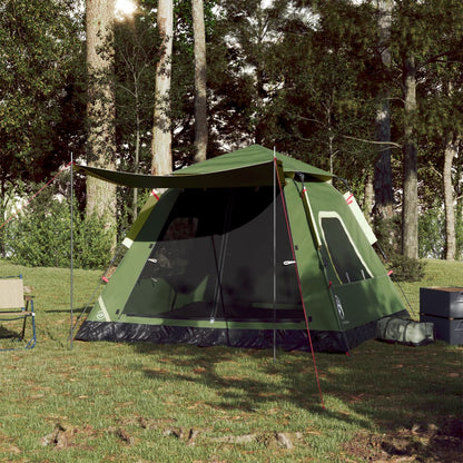 Camping Tent Dome 5-Person Green Quick Release