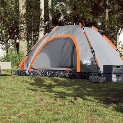 Camping Tent 5-Person Grey Quick Release