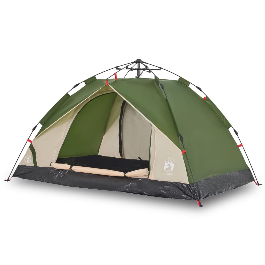 Camping Tent Dome 2-Person Green Quick Release