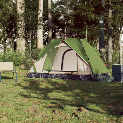 Camping Tent Dome 2-Person Green Quick Release