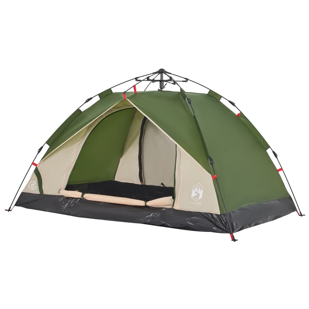 Camping Tent Dome 2-Person Green Quick Release