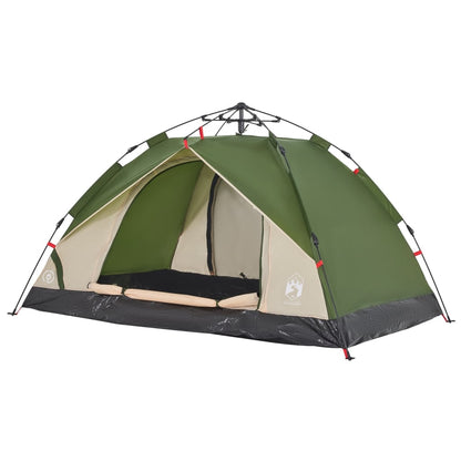 Camping Tent Dome 2-Person Green Quick Release