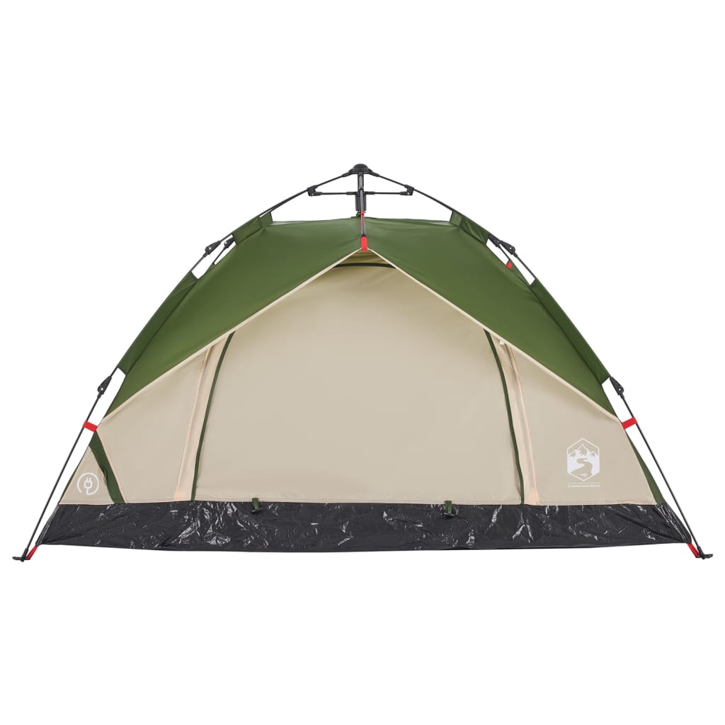 Camping Tent Dome 2-Person Green Quick Release