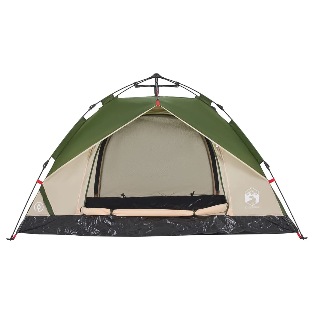 Camping Tent Dome 2-Person Green Quick Release