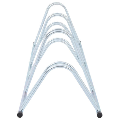 Bicycle Stand for 6 Bikes Floor Freestanding Galvanised Steel