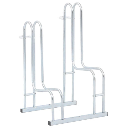 Bicycle Stand for 2 Bikes Floor Freestanding Galvanised Steel