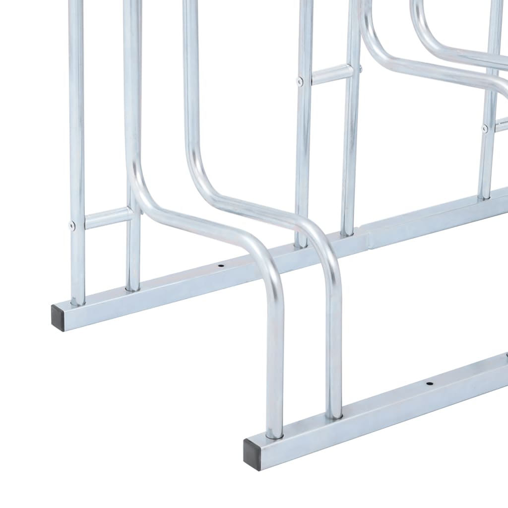 Bicycle Stand for 6 Bikes Floor Freestanding Galvanised Steel