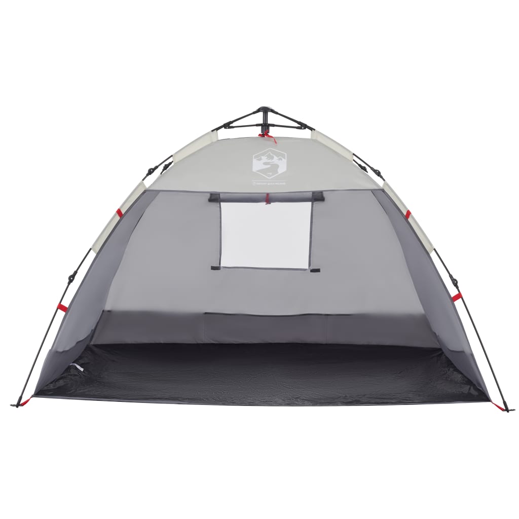 Beach Tent 2-Person Grey Quick Release Waterproof