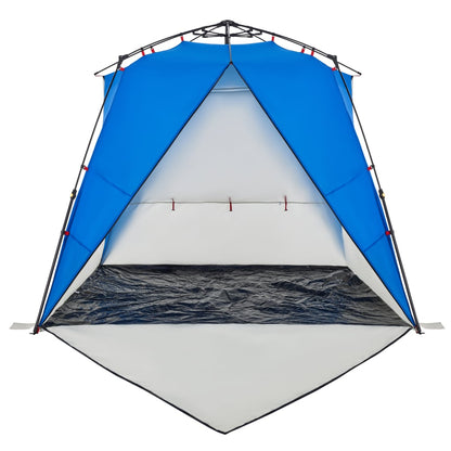 Beach Tent 4-Person Azure Blue Quick Release Waterproof