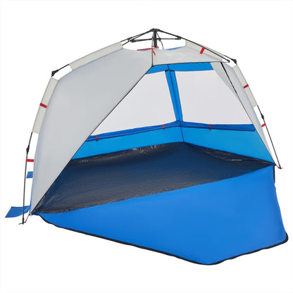 Beach Tent 3-Person Azure Blue Quick Release Waterproof