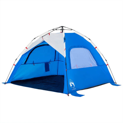 Beach Tent 3-Person Azure Blue Quick Release Waterproof