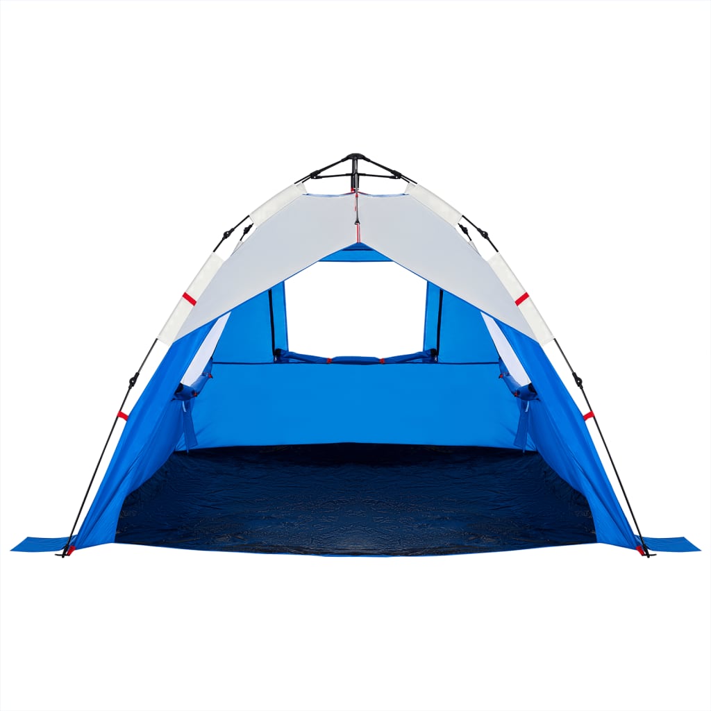 Beach Tent 3-Person Azure Blue Quick Release Waterproof