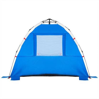 Beach Tent 3-Person Azure Blue Quick Release Waterproof