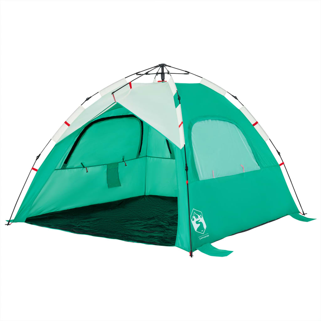 Beach Tent 3-Person Sea Green Quick Release Waterproof