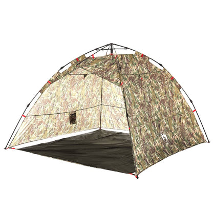 Fishing Tent 4-Person Camouflage Quick Release