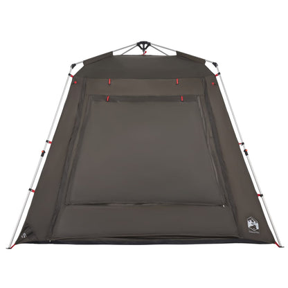 Fishing Tent 4-Person Brown Quick Release